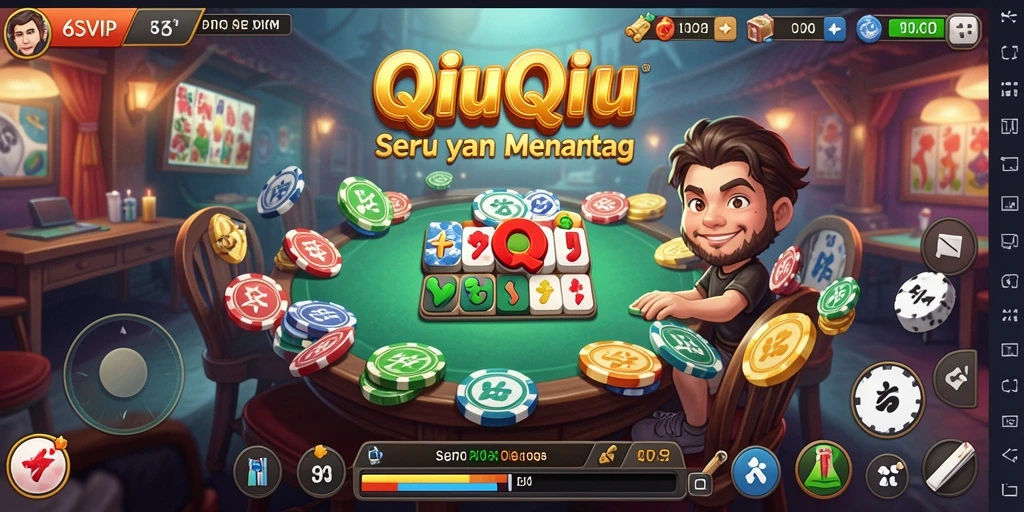 Gameplay QiuQiu yang intens dan seru di 6SVIP.