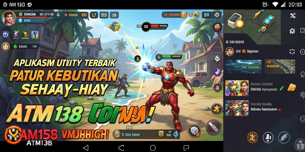 Tampilan antarmuka aplikasi ATM138 yang modern dan fungsional.