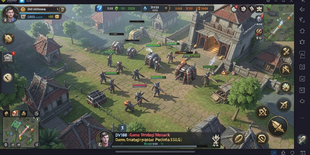 Tampilan gameplay menarik dari DV188 dalam genre SLG.