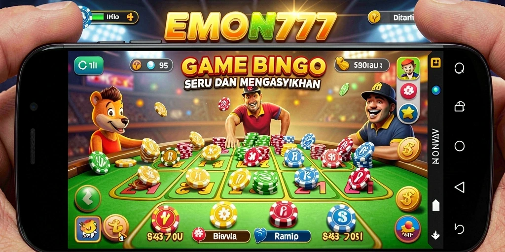 Tampilan gameplay seru di EMON777 dengan berbagai pilihan Bingo.