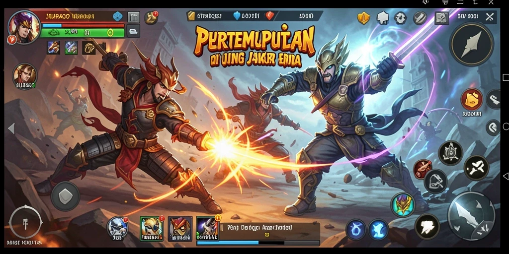 Tampilan gameplay JUARAGO dengan strategi yang mendalam dan menarik.