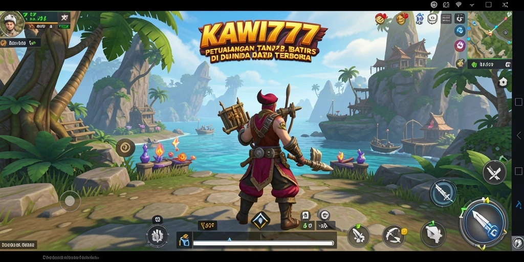 Screenshot gameplay KAWI777 yang menampilkan dunia terbuka yang menakjubkan.