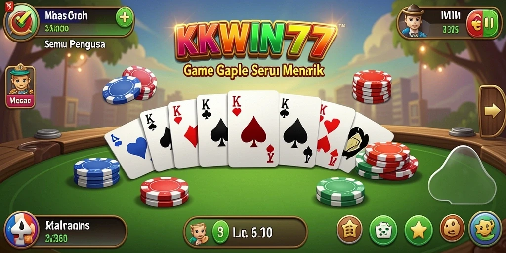 Tampilan gameplay seru dari KKWIN777 yang penuh warna.