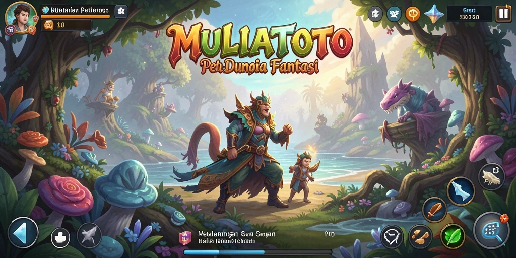 Tampilan gameplay seru dalam petualangan fantastis MULIATOTO.