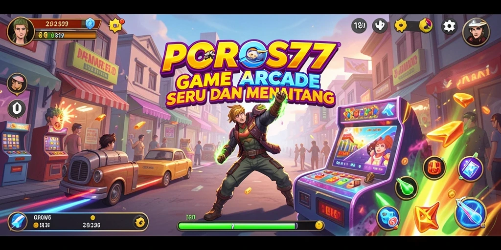 Gameplay seru dari POROS77 dengan tantangan Arcade yang menantang.