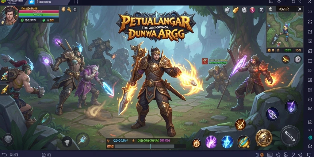 Tampilan menarik dari gameplay QQ222 ARPG yang mendebarkan.
