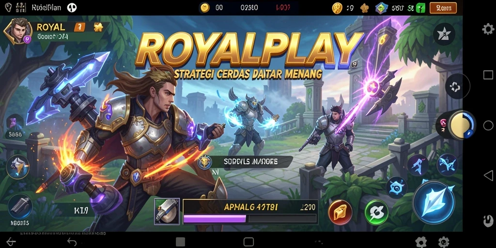 Tampilan gameplay strategis yang mendebarkan di ROYALPLAY.