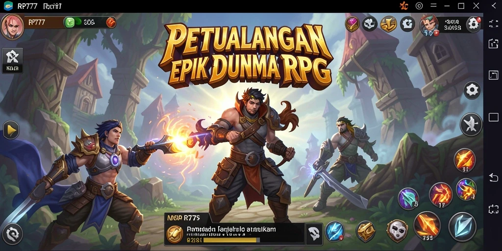 Tampilan gameplay RP777 yang menegangkan dengan karakter beraksi.