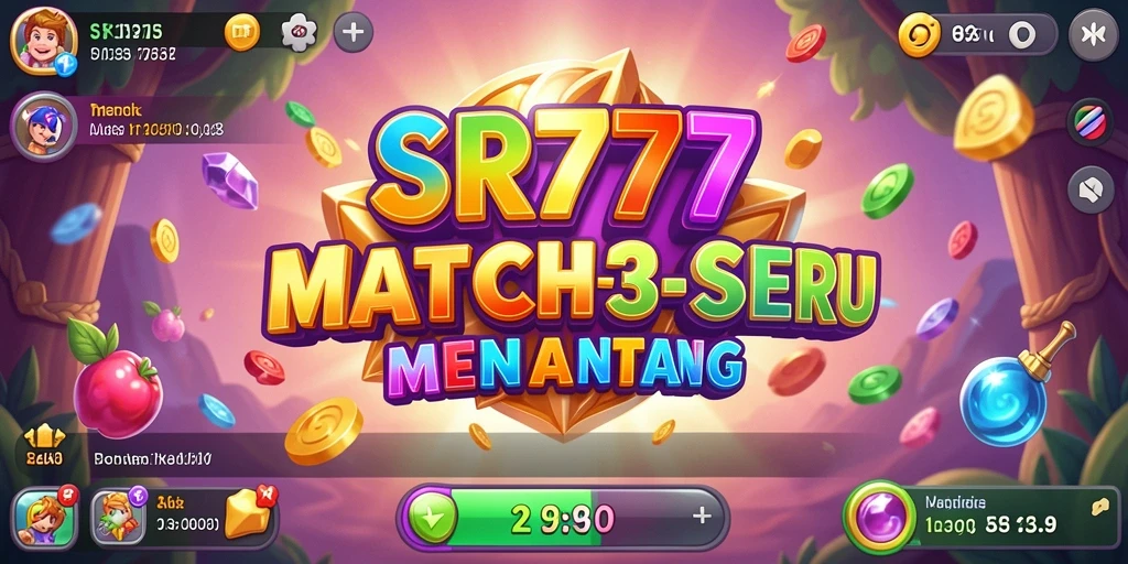 Screenshot gameplay SR777 menampilkan keseruan mencocokkan item.
