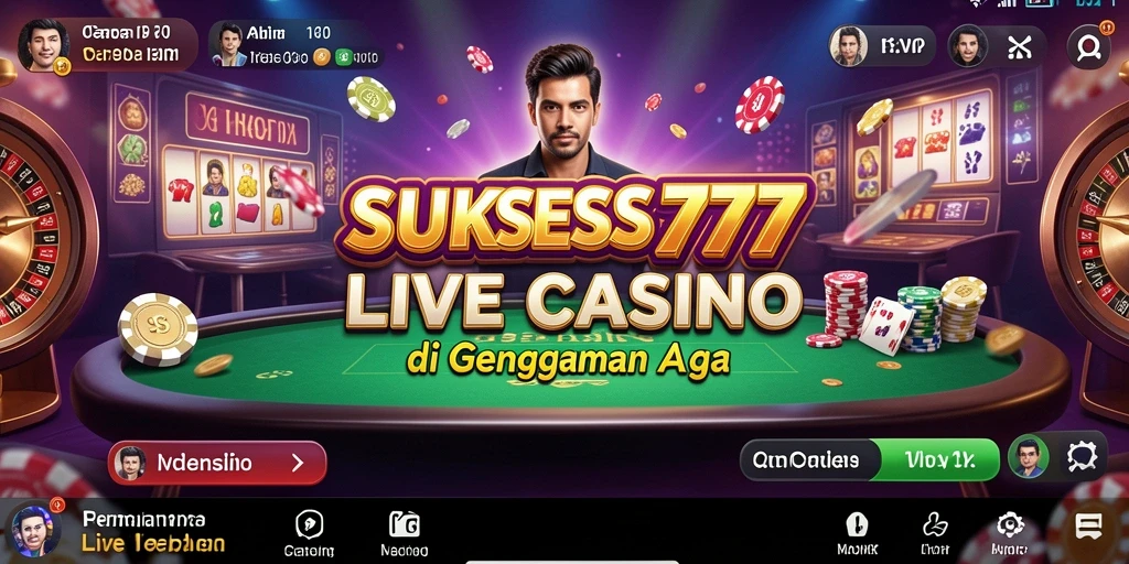 Gameplay menarik Live Casino SUKSES777 dengan dealer profesional.