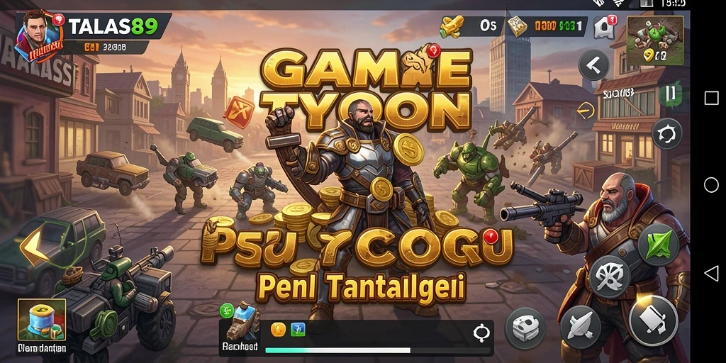 Tampilan screenshot TALAS89 dengan gameplay Tycoon yang menarik.
