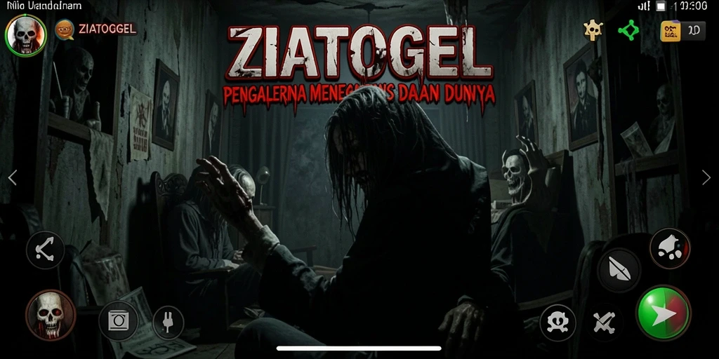 Gameplay ZIATOGEL yang menegangkan dan penuh ketakutan.